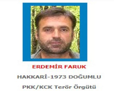 O Terörist 1 Milyon 500 Bin Liralık Mavi Listede Çıktı