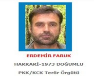 ERDEMIR - O Terörist 1 Milyon 500 Bin Liralık Mavi Listede Çıktı