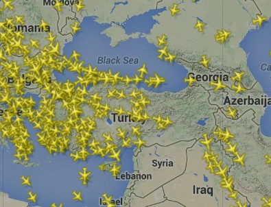 Türk hava sahasında uçuş rekoru kırıldı
