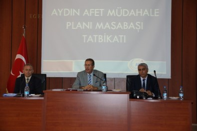 Aydın'da Masabaşı Tatbikatı Yapıldı