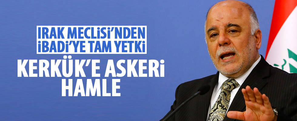 Kerkük'e asker gönderme yetkisi İbadi'de