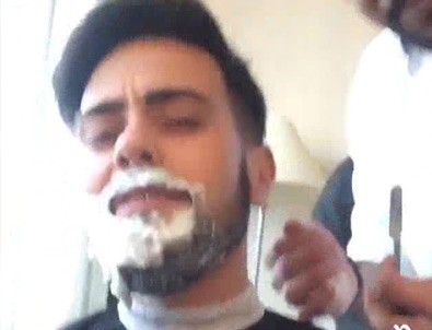 Rüzgar Erkoçlar'ın damat traşı gündem oldu