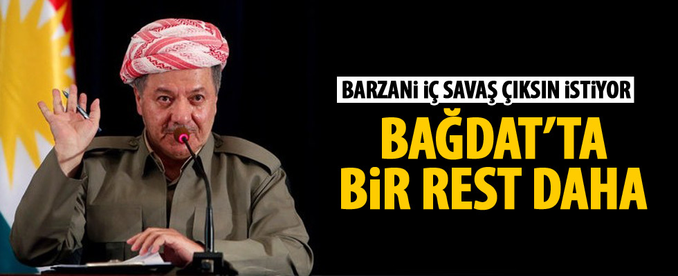 Barzani'den Bağdat'ta rest