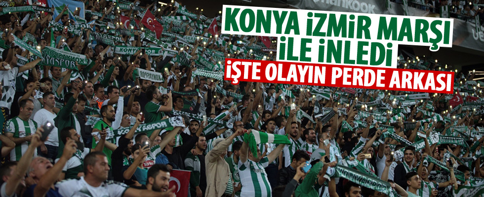 Konyaspor taraftarından İzmir Marşı