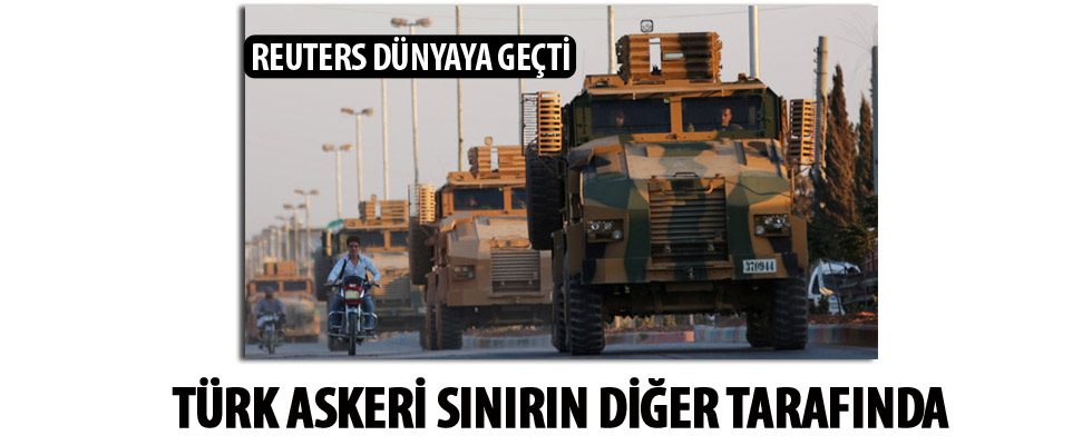 Türk askeri sınırın diğer tarafında...