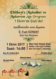 AK Parti Şişli İlçe Başkanlığı, Ehlibeyt Sevgisini Anlatacak