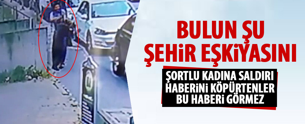 Başörtülü kadına yumruklu saldırı