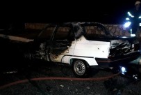 GÜLLÜBAHÇE - Söke'de Otomobil Bir Anda Alevler İçinde Kaldı
