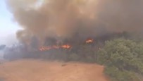 Bolu'daki Orman Yangını Havadan Görüntülendi Haberi