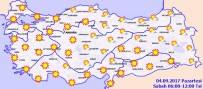 METEOROLOJI GENEL MÜDÜRLÜĞÜ - Yurtta hava durumu! (04.09.2017)