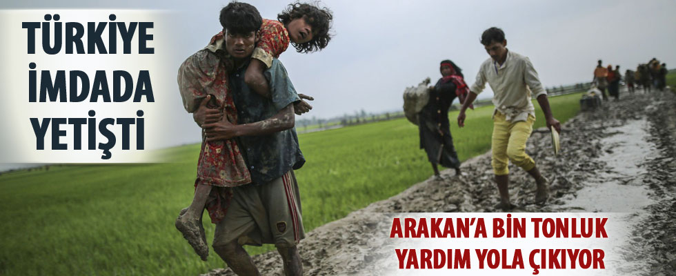 Arakan'a ilk yardım Türkiye'den