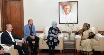 Bakan Çavuşoğlu Ve Emine Erdoğan Bangladeş Başbakanı İle Görüştü