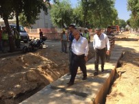 DURASıLLı - Başkan Kayda Yağmur Suyu Hatlarını İnceledi