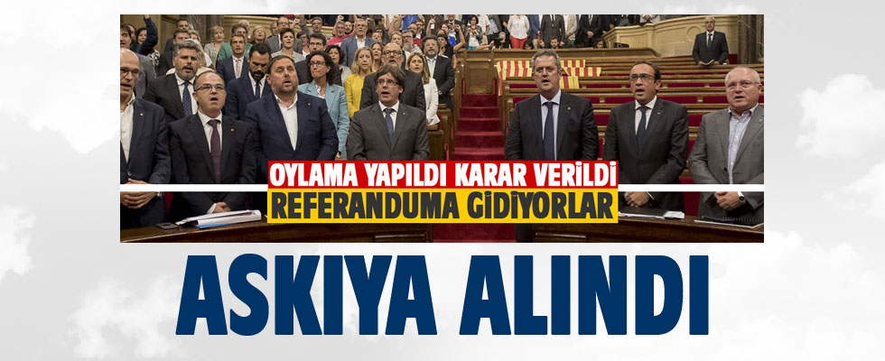 Katalonya'daki bağımsızlık referandumu askıya alındı