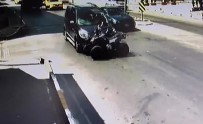 KURTKÖY - ATV Sürücüsünün Çarpma Sonrası Yola Fırlaması Kamerada