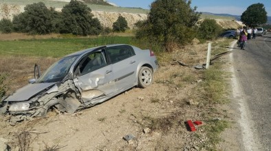 Hisarcık'ta Trafik Kazası Açıklaması 2 Yaralı