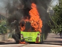 SÖNDÜRME TÜPÜ - Kocaeli'de halk otobüsü yandı