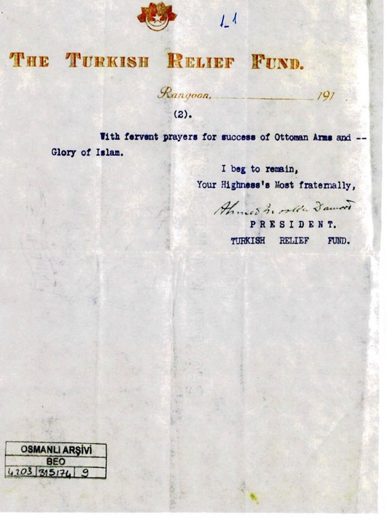 Arakanlı Müslümanların Osmanlı'ya vefası devlet belgelerinde