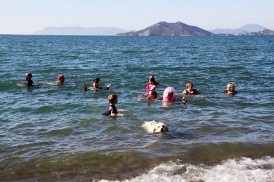 Yardıma Muhtaç Çocuklar İçin Denize Girdiler
