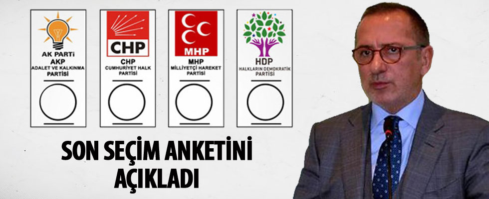 Fatih Altaylı son seçim anketini açıkladı