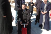 TAŞKıRAN - Görme Engellilerin Kayak Keyfi