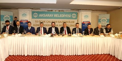 Aksaray'da Protokol, Gazeteciler Günü'nde Medya Mensuplarıyla Buluştu