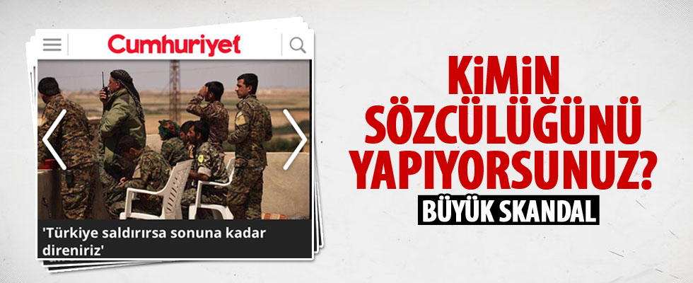 Cumhuriyet'ten skandal haber