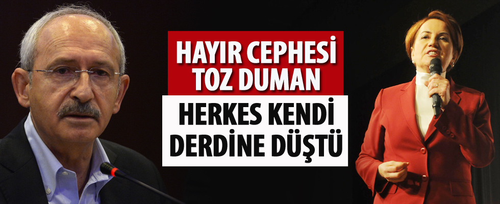 Hayır cephesi toz duman