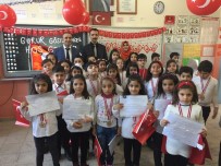 Minik Öğrenciler İstiklal Marşının 10 Kıtasını Ezbere Okudu