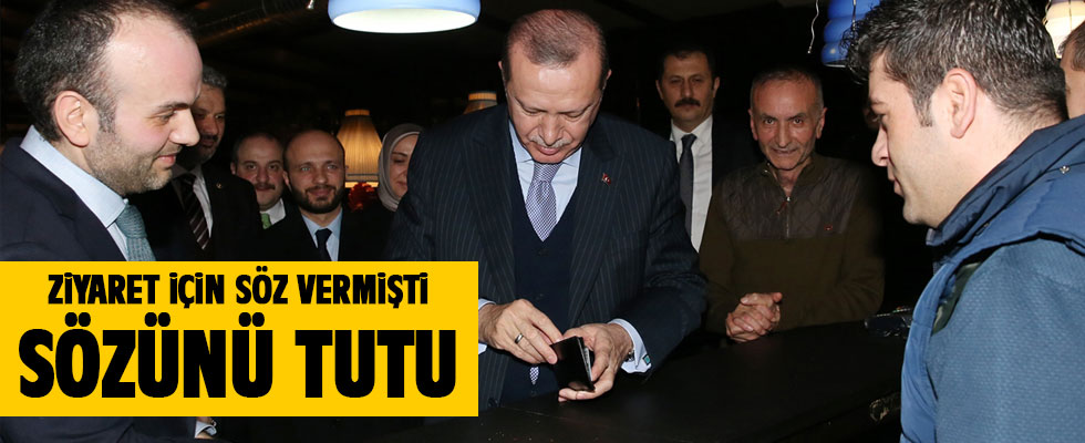 Cumhurbaşkanı Erdoğan ünlü çorbacıyı ziyaret etti