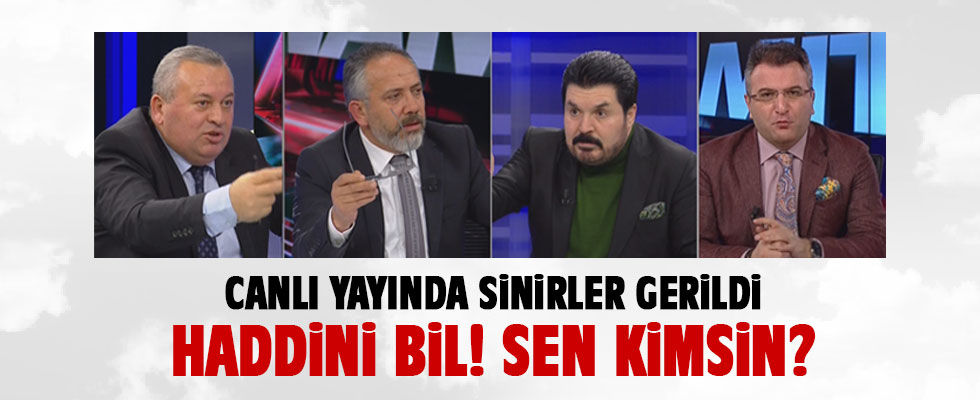 Canlı yayında sinirler gerildi