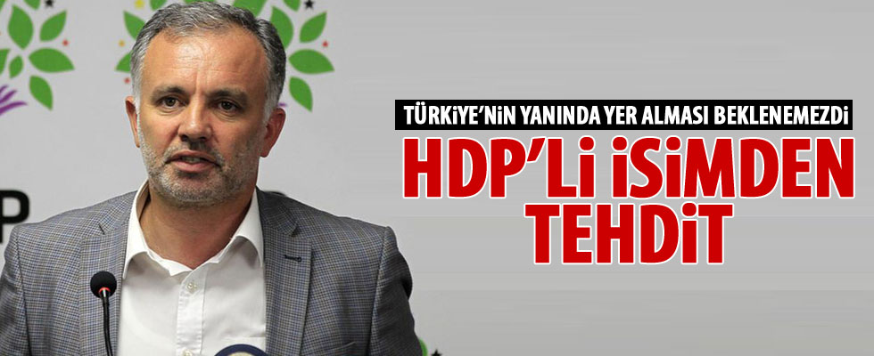 HDP'li vekilden tehdit