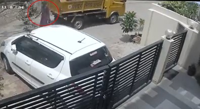 Dikkatsiz sürücü kadını böyle ezdi