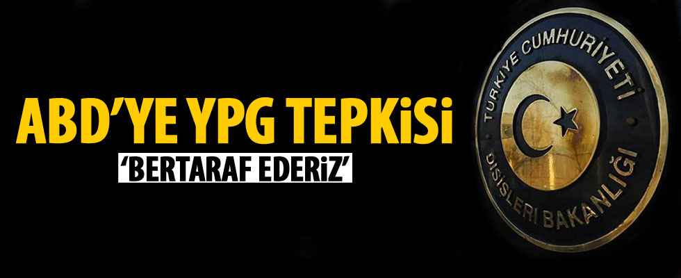 Dışişleri'nde ABD'ye tepki