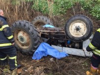 DURASıLLı - Traktörün Altında Can Verdi