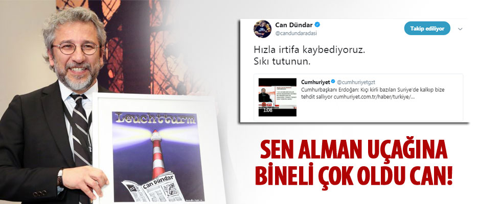 Can Dündar, Cumhurbaşkanı Erdoğan'ın o sözlerinden korktu