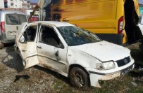 Kontrolden Çıkan Otomobil Takla Attı Açıklaması 1 Yaralı