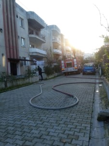 Milas'taki Yangında Bir Evde Maddi Hasar Oluştu