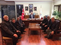 KALDIRIMLAR - Muhtarlardan Başkan Seyfi Dingil'e Ziyaret