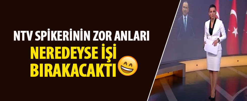 NTV spikerinin zor anları