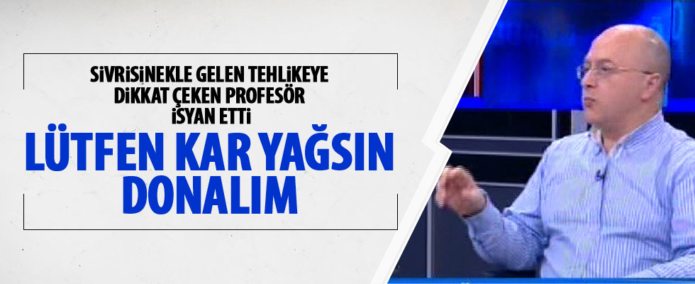 Profesörün 'kar yağsın' isyanı