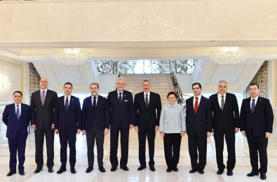 Azerbaycan Cumhurbaşkanı Aliyev, TBMM Heyetini Kabul Etti
