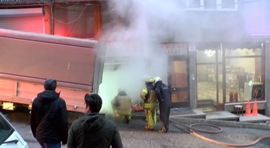 Çağlayan'da Bir Mobilya Atölyesinde Yangın Çıktı