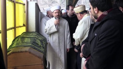 Diyanet İşleri Başkanı Erbaş, Düzce'de Cenaze Namazı Kıldı
