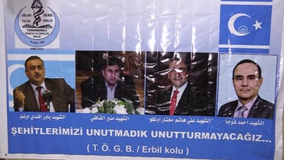 Erbil'de Türkmen Şehitleri Anıldı