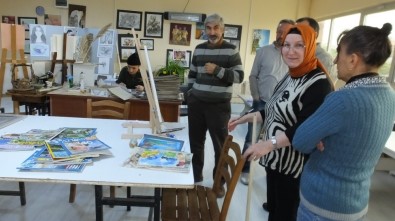 Halk Eğitim Kursları Emeklileri Ressam Yaptı