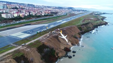 Trabzonlu 'Rambo Halit' Pisten Çıkan Uçağın Denize Yuvarlanan Motorunu Çıkartmak İçin İzin İstiyor