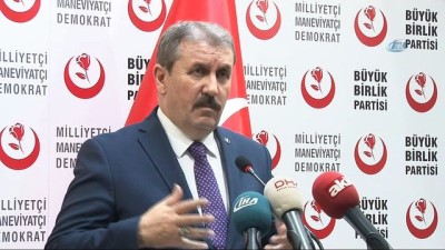 BBP Genel Başkanı Destici Açıklaması 'ABD Şu Anda Yaptığı Bütün Tavırlarla PKK Ve YPG'yi Destekliyor'