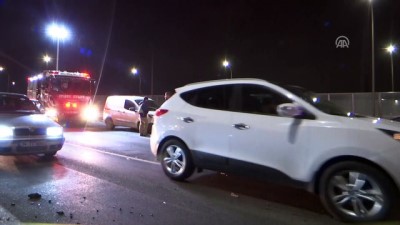 Haliç Köprüsü'nde İki Otomobil Çarpıştı Açıklaması 2 Yaralı