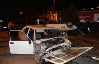 Kavşakta İki Otomobil Çarpıştı Açıklaması 7 Yaralı